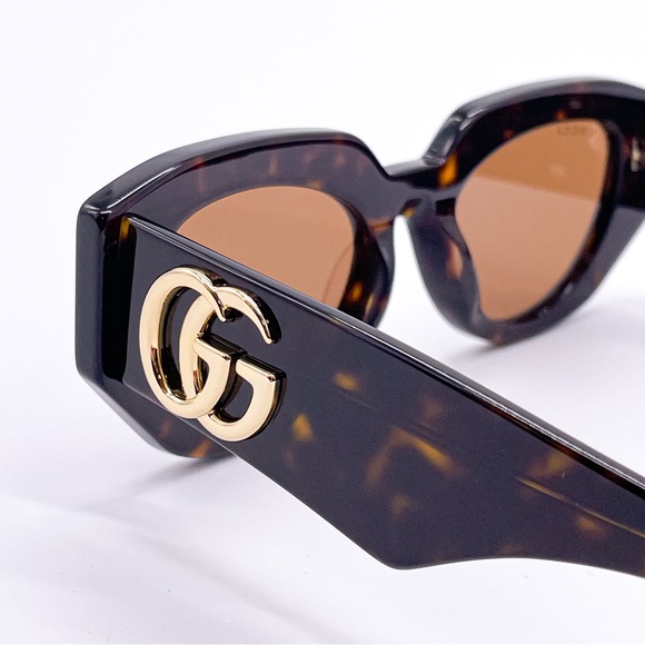 NEW GUCCI GG1421S 002 HAVANA WOMEN SUNGLASSES GUCCI - Picture 8 of 12